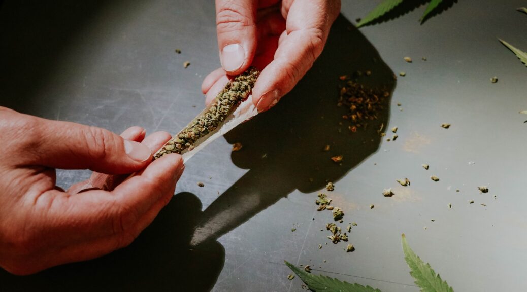 rolling a joint